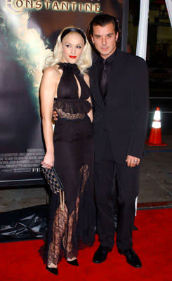 Gwen Stefani and Gavin Rossdale at the Hollywood premiere of Warner Bros. Pictures' Constantine