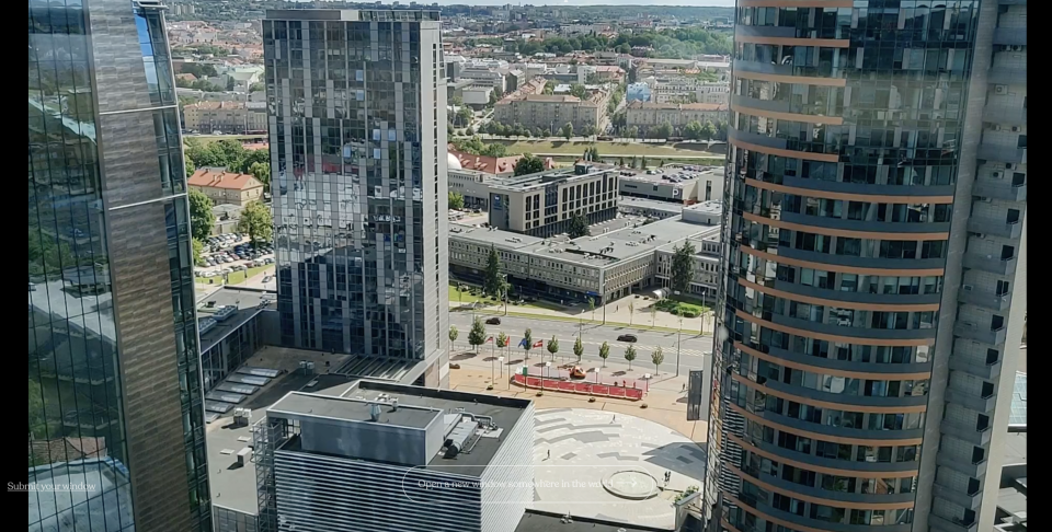 Der Blick auf die Stadt Vilnius, Litauen. (Screenshot: WindowSwap)