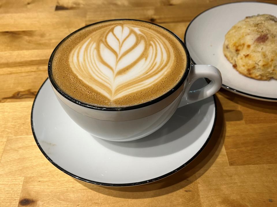 A maple latte is a customer favorite at Ruby Coffee Roasters in Stevens Point.