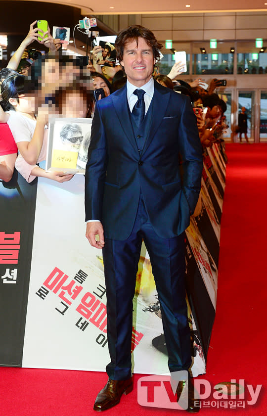 湯姆·克魯斯出席《碟中諜5》韓國首映紅毯儀式