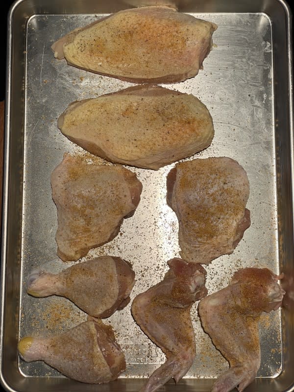 Patti LaBelle's Famous Fried Chicken Raw and Seasoned<p>Courtesy of Choya Johnson</p>
