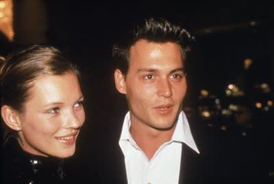 Johnny Depp and Kate Moss in 1995.