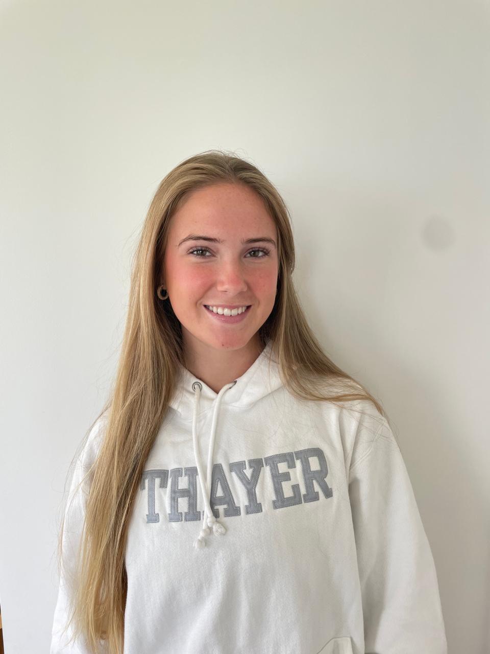 Clare Hayes of Thayer Academy has been named to The Patriot Ledger/Enterprise Girls Tennis All-Scholastic Team.