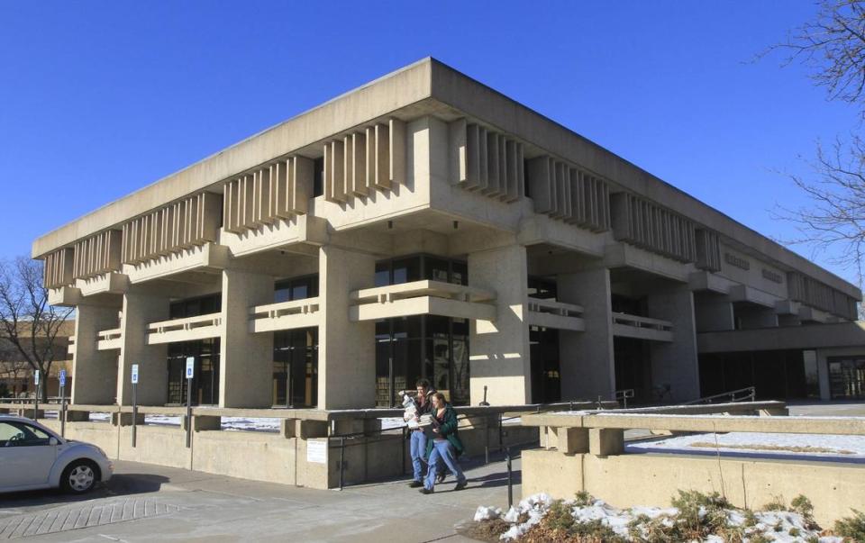 Ben Hutton, who thinks the former downtown library could be a great new home for the Wichita Art Museum, called the space an award-winning “fantastic representation of Brutalist architecture.”