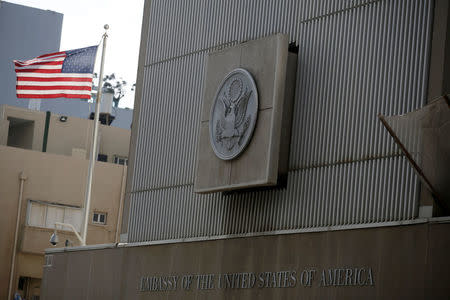 A general view shows the U.S Embassy in Tel Aviv, Israel December 5, 2017. REUTERS/Amir Cohen