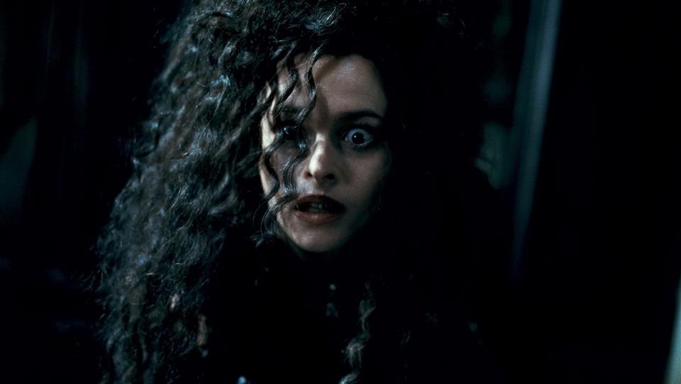 Helen Bonham Carter as Bellatrix Lestrange in a scene from the motion picture "Harry Potter and the Deathly Hallows: Part I."