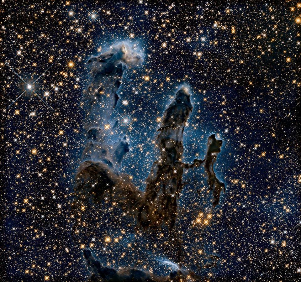 The Pillars of Creation in Infrared