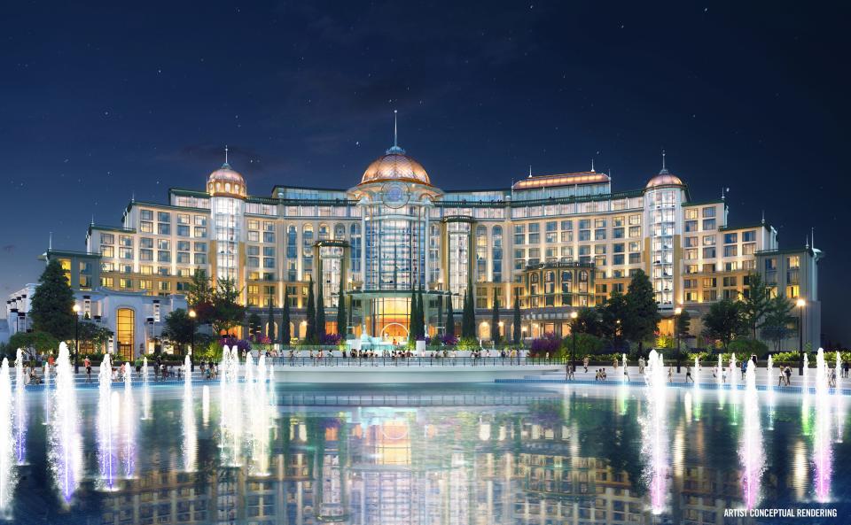 Universal Helios Grand Hotel aims to feel like "a world where the heavens and earth unite."