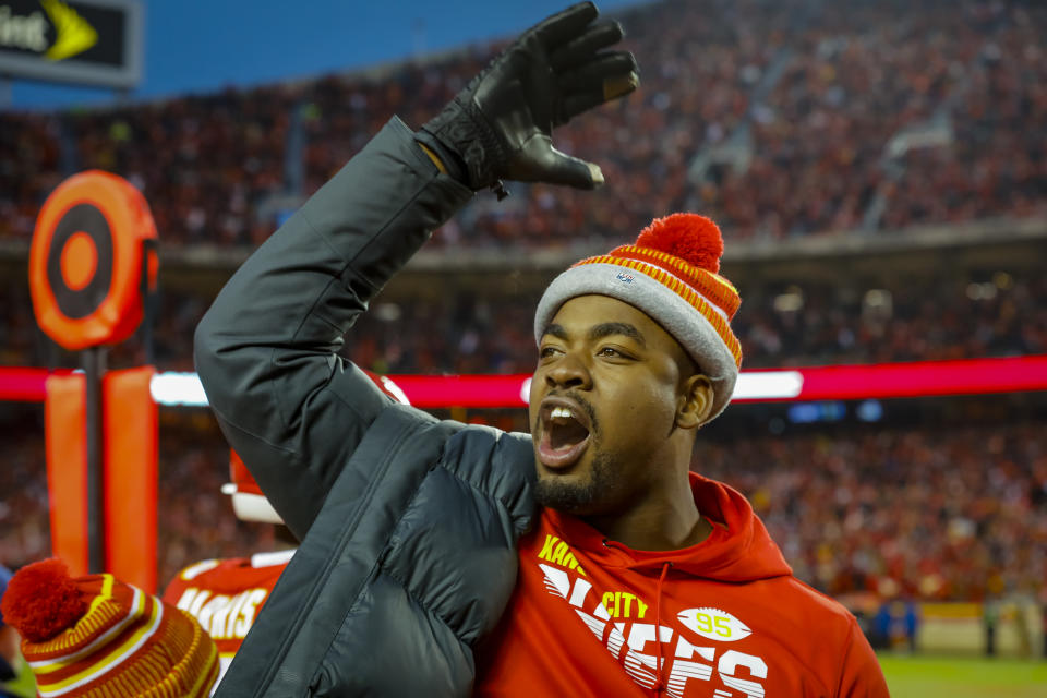 Chris Jones and the Kansas City Chiefs agreed to a huge extension. (Photo by David Eulitt/Getty Images)