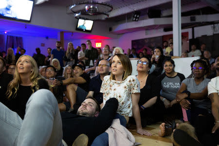 Fans react to the final episode of Game of Thrones at a watch party in the Manhattan borough of New York City, U.S., May 19, 2019. REUTERS/Caitlin Ochs