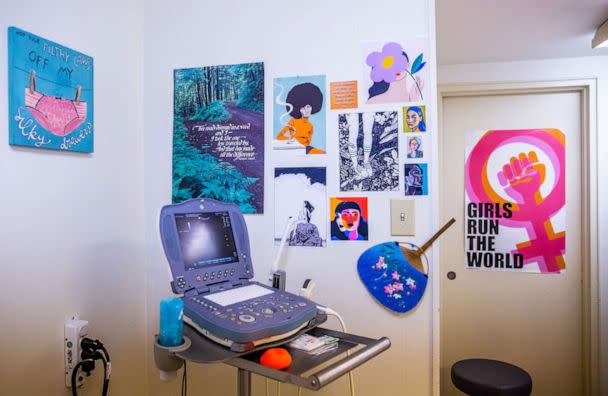 PHOTO: Art work adorns the walls of a treatment room at the Knoxville Center for Reproductive Health in Knoxville, Tenn., June 10, 2022. (The Washington Post via Getty Images, FILE)