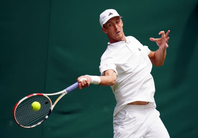 Jan Choinski enjoyed his first Wimbledon experience