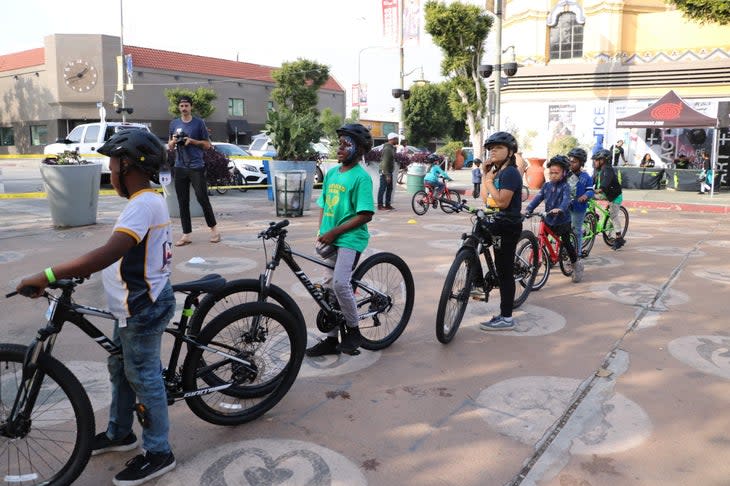"We’ve had kids in tears because they’re so excited to get their first bike,” says Bahati. “The joy on their faces when they line up and we call their name is just indescribable."