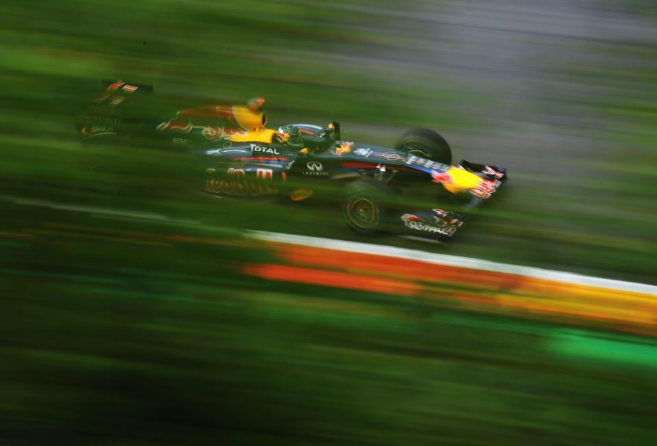 El alemán Sebastian Vettel, durante las clasificatorias al Gran Premio de Bélgica de la Fórmula Uno. en agosto 27. Lars Baron/Getty Images