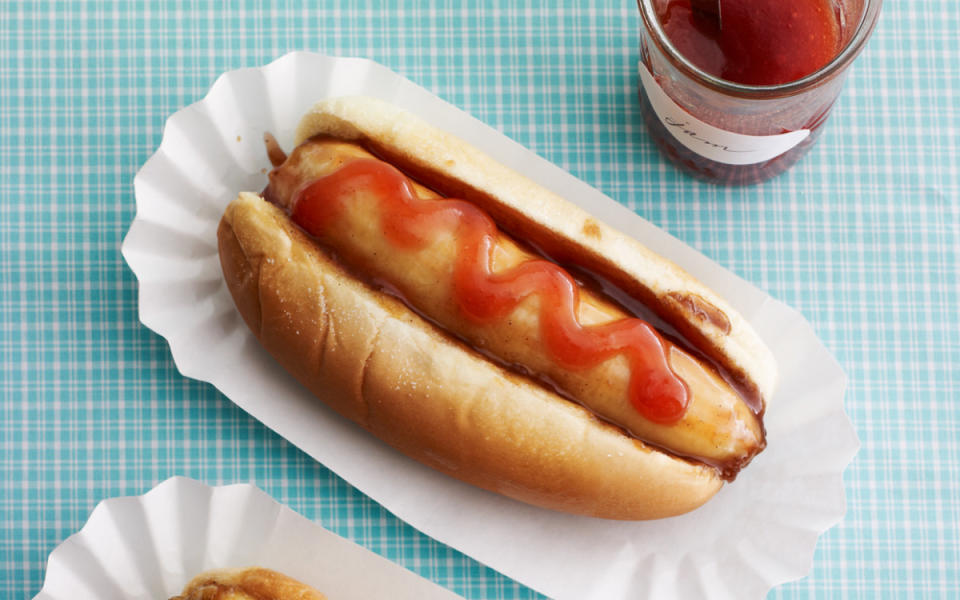 <p>Andrew Purcell</p><p>These "hot dogs" have a sweet side! </p><p><strong>Get the Recipe: <a href="/149721/dash/dog-trick-caramel-banana-dogs/" data-ylk="slk:Caramel Banana Hot Dogs;elm:context_link;itc:0;sec:content-canvas" class="link ">Caramel Banana Hot Dogs</a></strong></p>