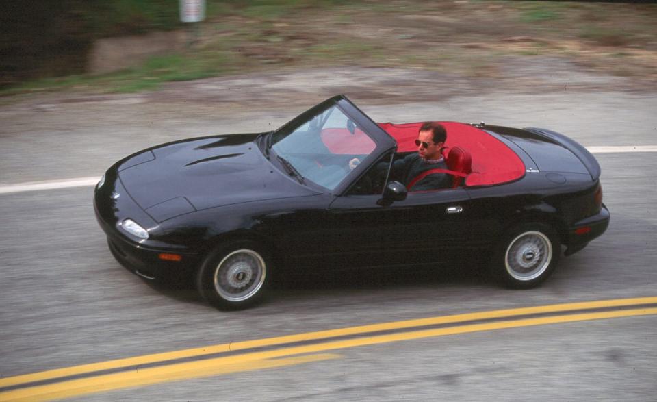 <p>Mazda's special-edition MX-5 Miata for 1993 is dubbed the LE, for Limited Edition. That unoriginal name stands in stark contrast to the rather original collection of features that made the LE stand out, namely its blood-red leather interior and black paint job. Also included? A neat set of BBS aluminum wheels, Bilstein dampers, a subtle body kit, red seatbelts, polished aluminum grilles for the door speakers, and the Mazda Sensory Sound System (a hi-fi audio system). Like the Sunburst Yellow and British Racing Green Miatas that came before it, the LE is offered only for a single year<br></p>