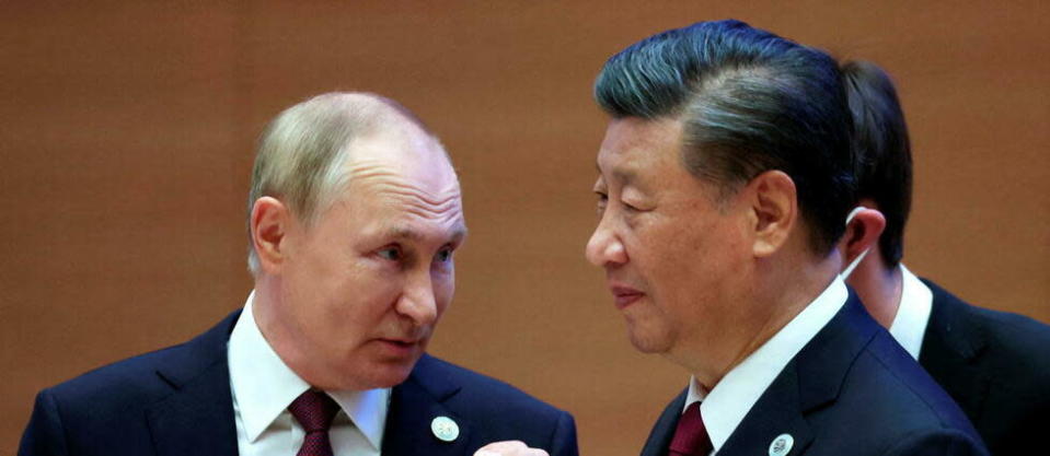 Vladimir Poutine et Xi Jinping se sont placés en contrepoids de l'ordre occidental.  - Credit:SERGEI BOBYLYOV / SPUTNIK / AFP
