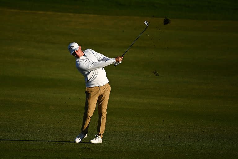 Emiliano Grillo durante la ronda final de The CJ Cup en Las Vegas, Nevada.