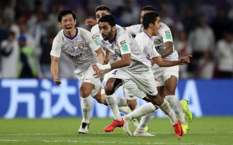 Al Ain celebrate their victory - Credit: getty images