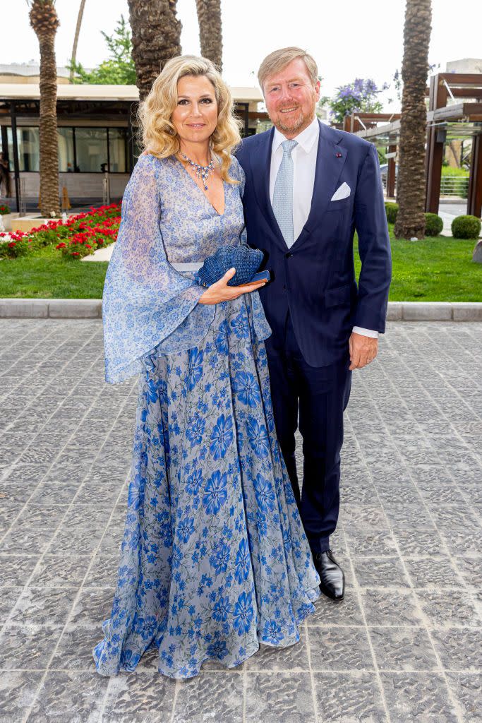 belgian and dutch royal family leaving their hotel prior to the wedding of al hussein bin abdullah, crown prince of jordan