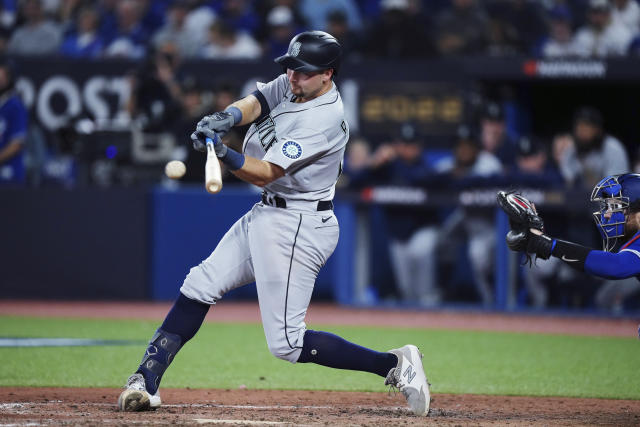 Blue Jays' George Springer carted off after colliding with Bo