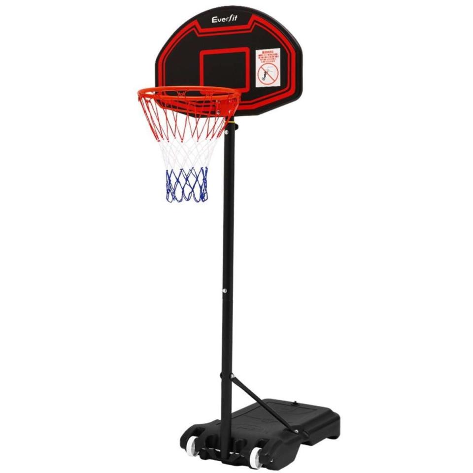 Everfit Pro Portable Basketball Stand System Hoop Height Adjustable Net Ring on sale at Woolworths