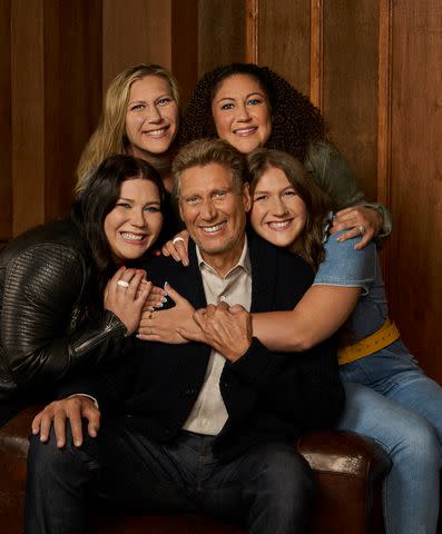 <p>ABC/Brian Bowen Smith</p> 'Golden Bachelor' Gerry Turner with Jenny Young, Angie Warner, Payton Young and Charlie Young