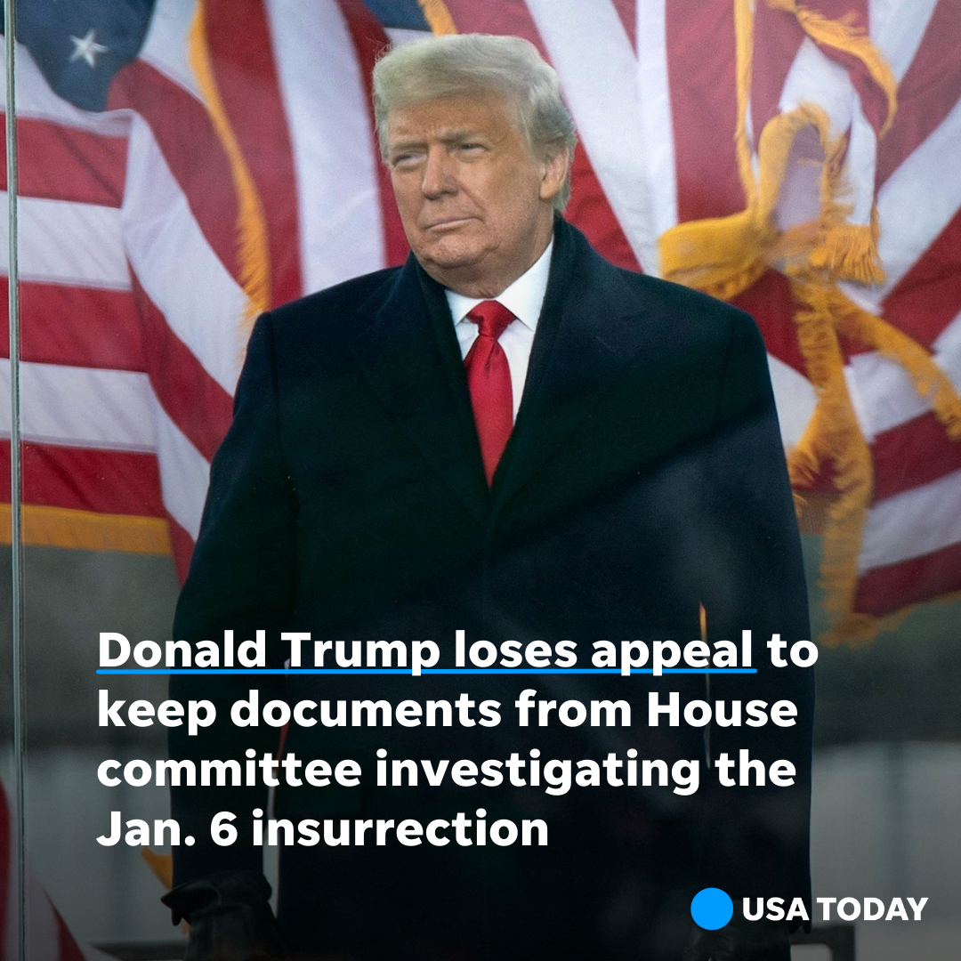 A federal appeals panel has ruled that a House committee investigating the Jan. 6 Capitol insurrection should get access to Donald Trump’s presidential records.