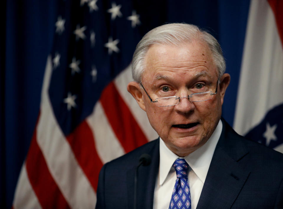 Attorney General Jeff Sessions. (Photo: Charlie Riedel/AP)