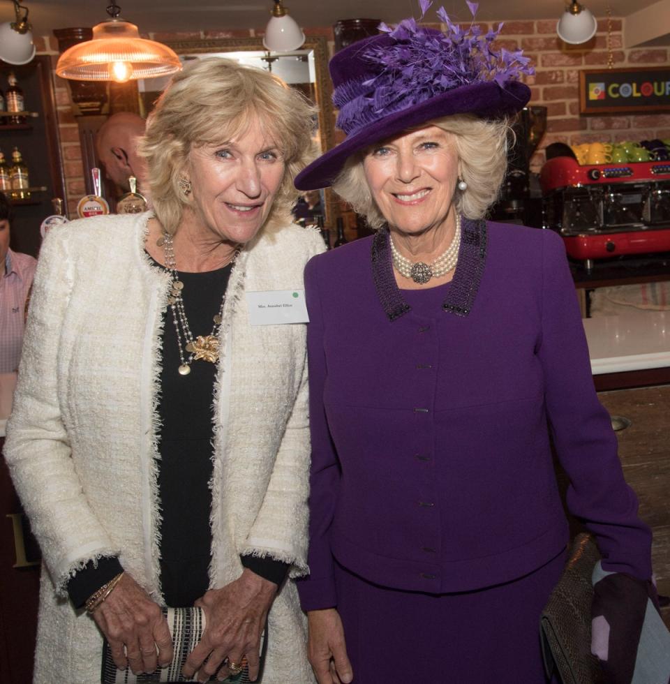 The Duchess of Cornwall with her sister Annabel Elliot (Arthur Edwards/The Sun/PA) (PA Archive)