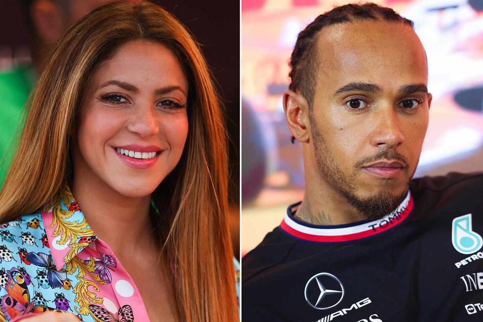 <  p>  Eric Alonso/Getty (2) <  /p>  Shakira.  Lewis Hamilton