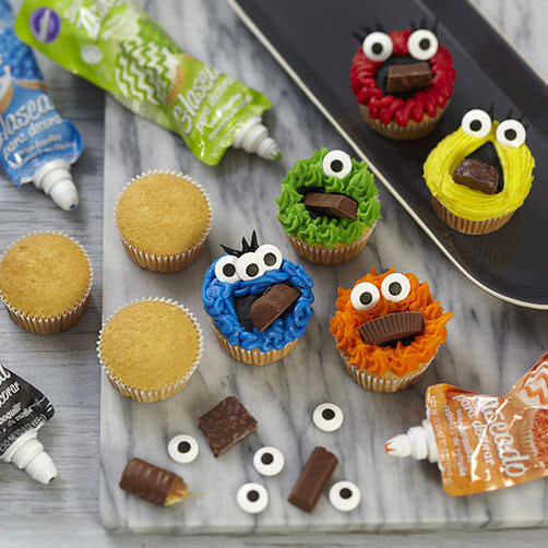 Mouthful Monster Cupcakes