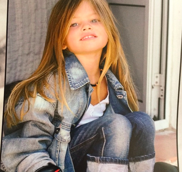 Anastasia has been likened to former child model Thylane Blondeau, pictured here at age four. Photo: Instagram/ thylaneblondeau