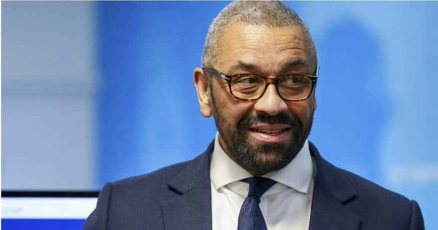 英國外交、國協及發展事務大臣克萊弗利（James Cleverly）。（圖／達志／美聯社）