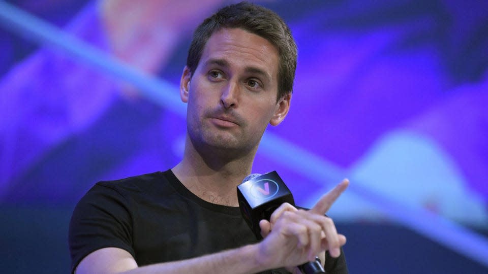 El CEO de Snap, Evan Spiegel