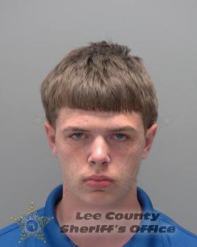 Jail records indicate that Thomas Roy Stein, 16, was booked into the Lee County Jail just after 1 a.m. Wednesday, March 20, 2024, charged with murder while engaged in a robbery.