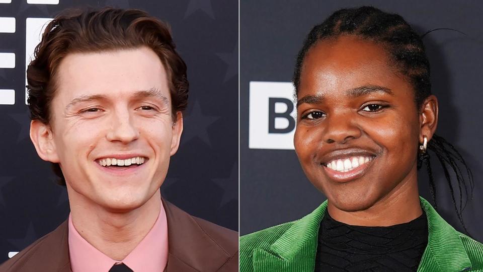 PHOTO: Tom Holland and Francesca Amewudah-Rivers. (Getty Images)