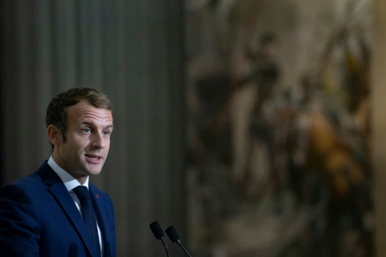 Emmanuel Macron - Ian LANGSDON © 2019 AFP