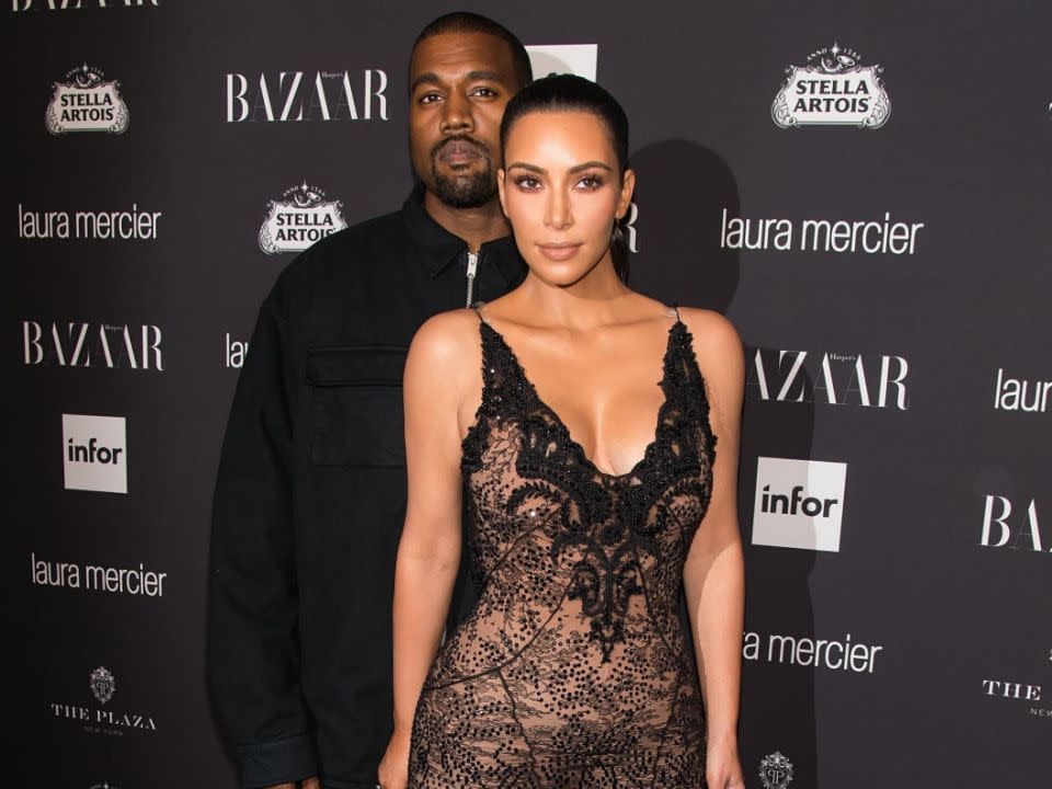 Kim Kardashian and Kanye West have become parents for the third time. Source: Getty