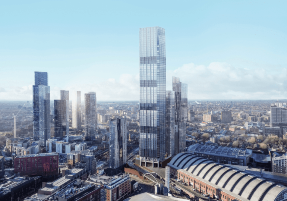 The Viadux 2 scheme in Manchester could become the largest skyscraper outside London if it's approved.