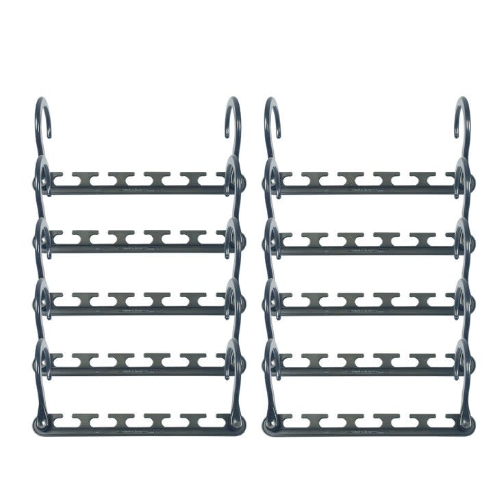 two hanger organizers on a white background