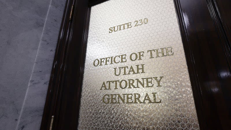 The Utah attorney general’s office at the Capitol in Salt Lake City on Friday, Jan. 27, 2023.
