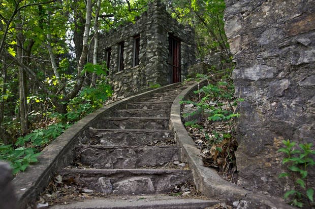 The historic Collings Castle in Turner Falls Park is seen on Thursday, April 14, 2011, in Davis, Oklahoma.