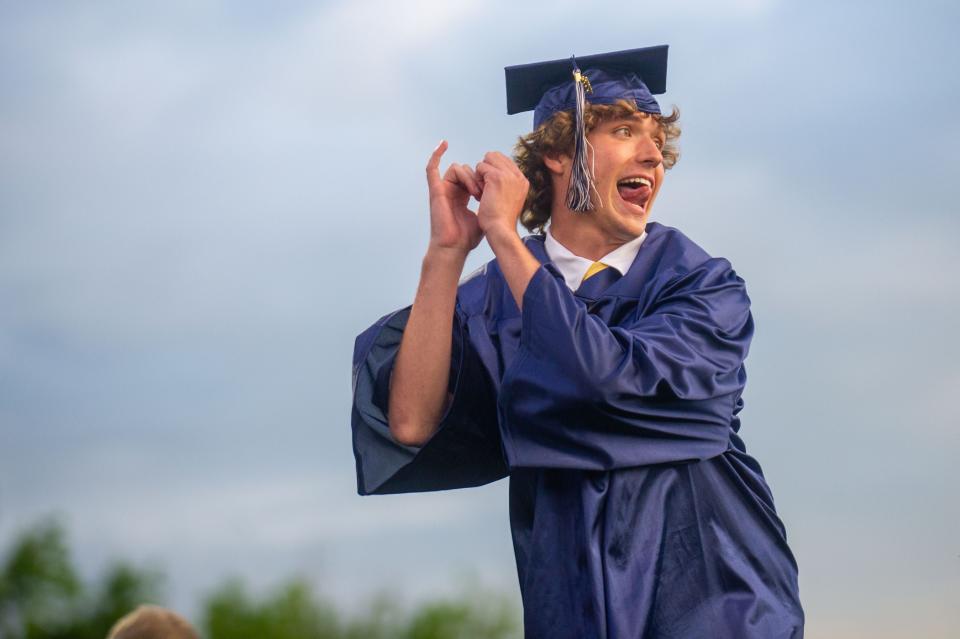 Scenes from Anderson County High's graduation held at their football stadium in Clinton, Tenn. on Friday, May 13, 2022.