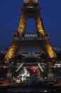 <p>The powerful message “Maintenant On Agit” (“Now We Act”) is projected on the Eiffel Tower on the eve of International Women’s Day to honor women’s rights and promote the French equivalent of the #TimesUp movement in Paris, Wednesday, March 7, 2018. Launched by the Foundation of Women, the movement aims to raise funds for associations helping women pursue cases in court “so that no woman ever again has to say #MeToo.” (Photo: Francois Mori/AP) </p>