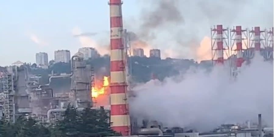 Rosneft’s Tuapse oil refinery in blaze after drone attack