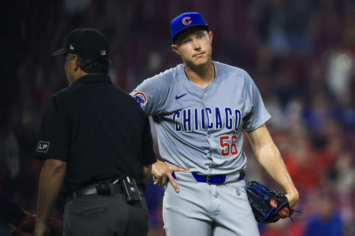 Cubs’ Nate Pearson ejected for pitch to batter’s head as Reds win 7-1