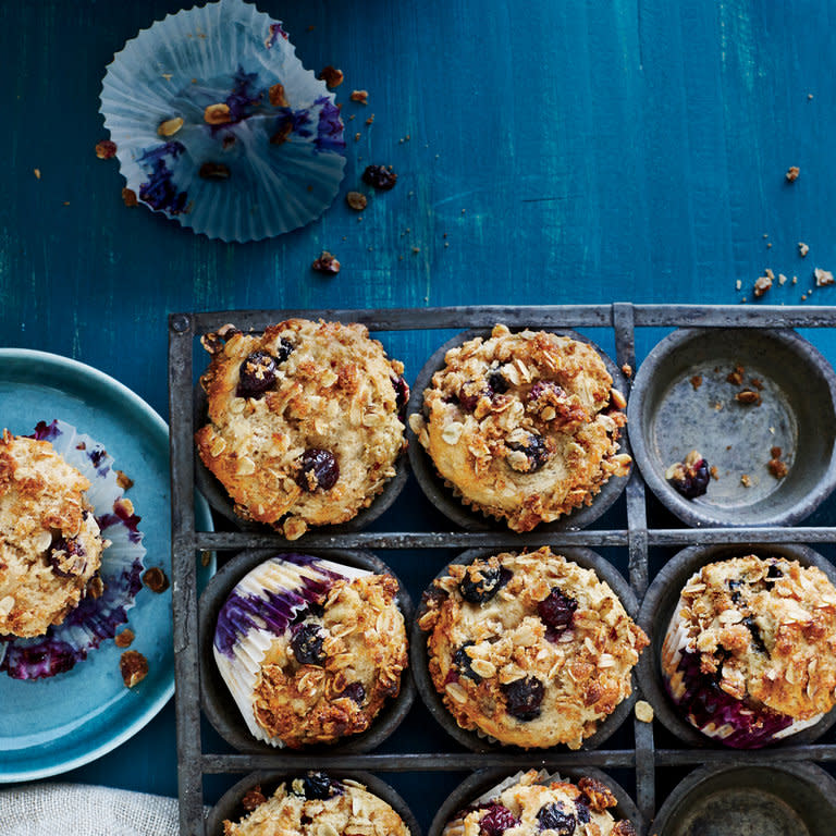 Blueberry-Sour Cream Muffins