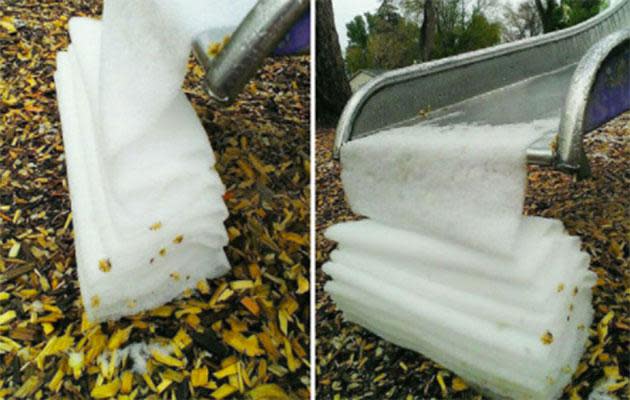 Folded snow!