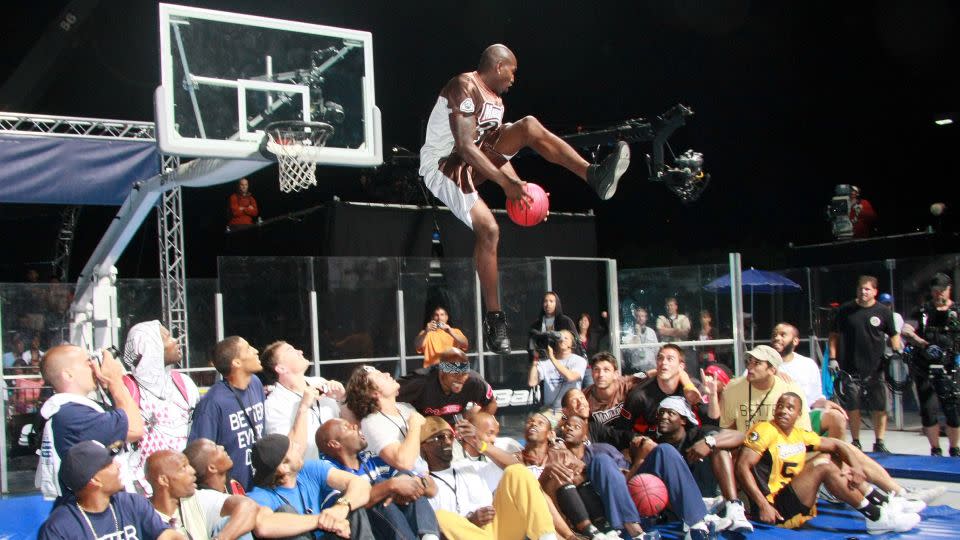 Stan 'Shakes' Fletcher became a fan favorite with his incredible repertoire of dunks. - Jim Heath